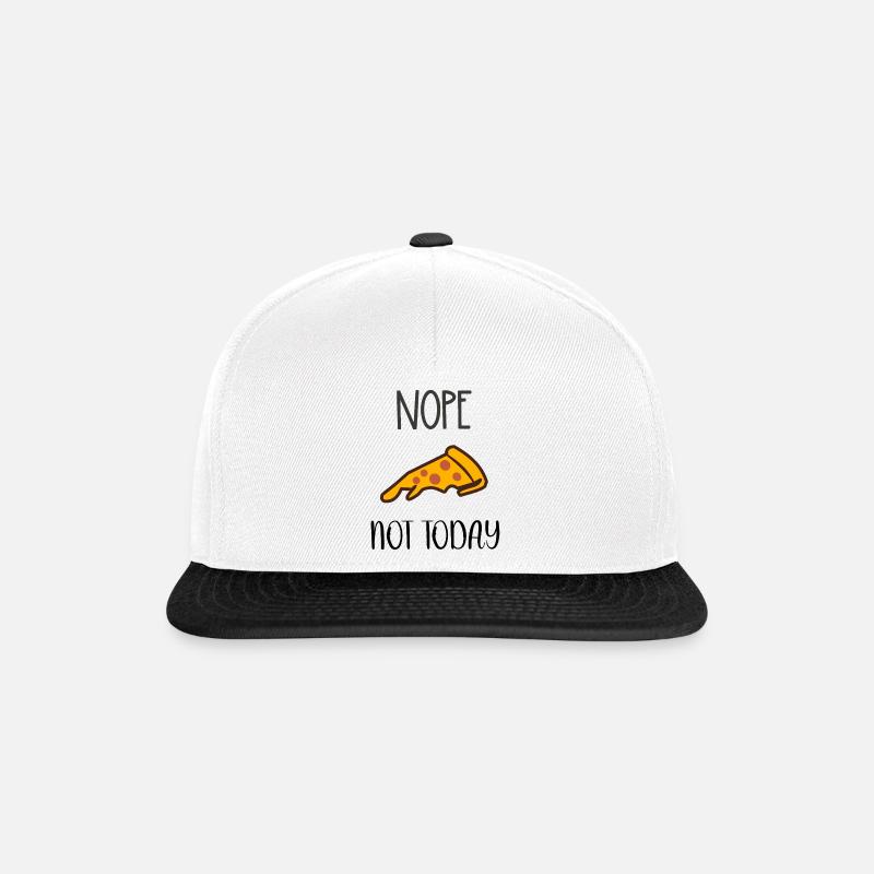 Nope not today Pizza - Snapback Cap - white/black