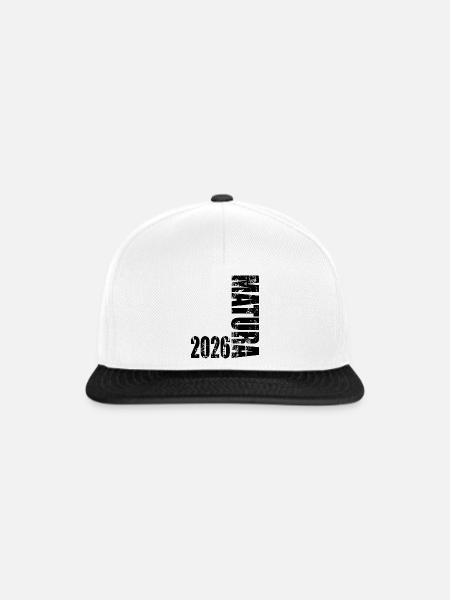 Matura 2026 - Snapback Cap - Weiß/Schwarz