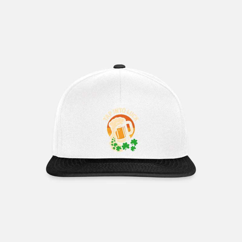 TAP INTO LUCK - Casquette snapback - blanc/noir
