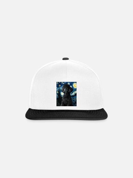 Pudel - Snapback Cap - Weiß/Schwarz