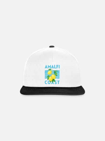 Sommer-Design Zitronen Amalfi Coast Italien - Snapback Cap - Weiß/Schwarz