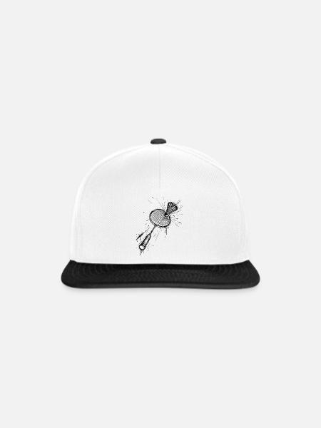 Badminton - Snapback Cap - Weiß/Schwarz