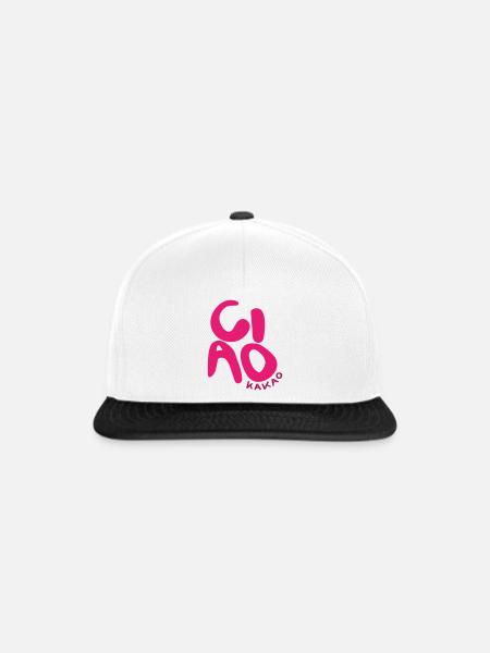 Ciao Kakao - Snapback Cap - Weiß/Schwarz