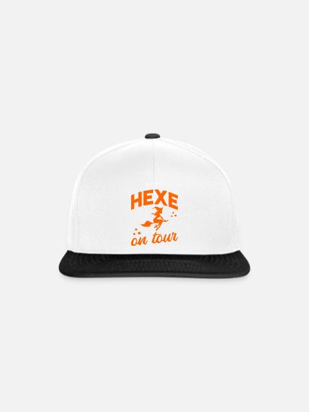 Hexe on Tour - Snapback Cap - Weiß/Schwarz