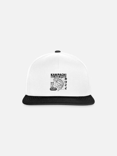 Kanpachi Salzwasser Apparel - Snapback Cap - Weiß/Schwarz