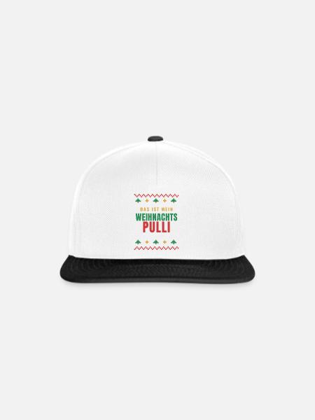 Das ist mein Weihnachtspulli – lustig - Snapback Cap - Weiß/Schwarz