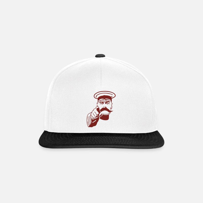 Ich will Dich - Snapback Cap - Weiß/Schwarz