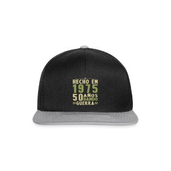 Hecho in 1975 50 Años Regalo de Cumpleaños - Snapback Cap - black/grey - Front