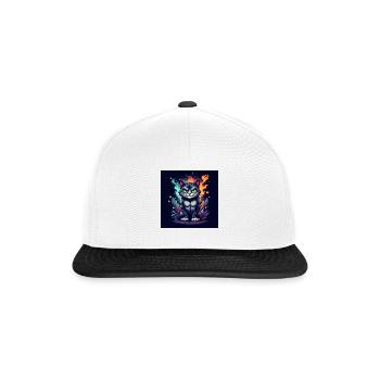 GymCat - Casquette snapback - blanc/noir - Devant