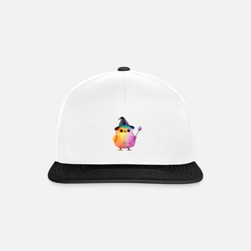 Magisches Küken - Snapback Cap - Weiß/Schwarz