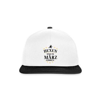 Hexen März - Snapback Cap - Weiß/Schwarz - Vorne