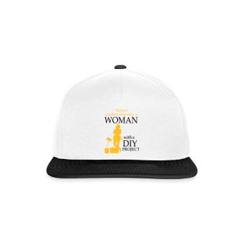 2541614 128189769 DIY - Casquette snapback - blanc/noir - Devant