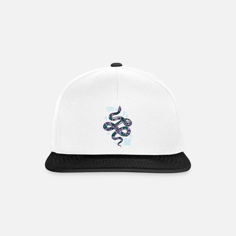 Snake - Snapback Cap - white/black