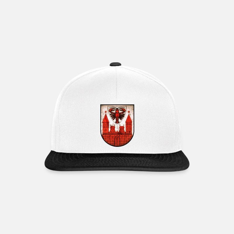 Cottbus - Cottbusser Wappen - Snapback Cap - Weiß/Schwarz