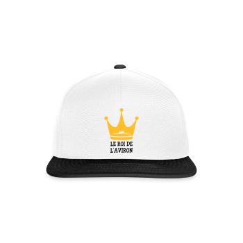 Rowing / Rower / Rudern / Ruderer - Snapback Cap - Weiß/Schwarz - Vorne