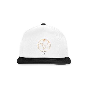 EARTH02 - Snapback Cap - Weiß/Schwarz - Vorne