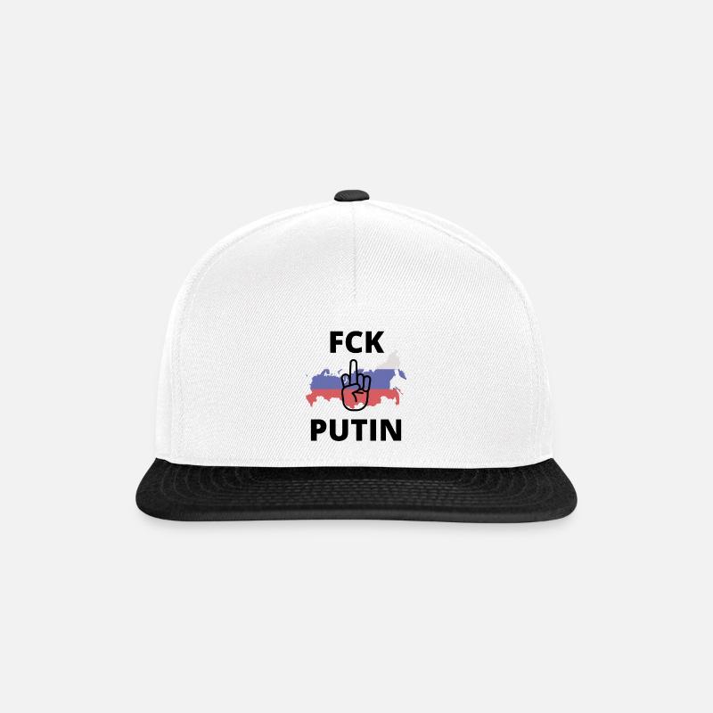 FCK PTN - Snapback Cap - white/black