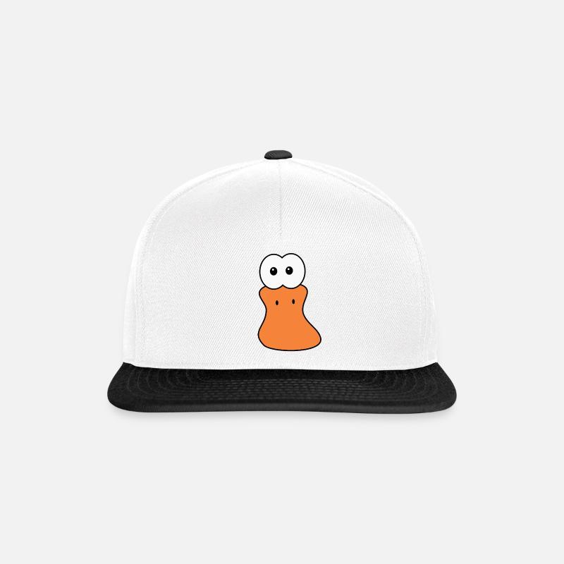 Ente Enten - Snapback Cap - Weiß/Schwarz