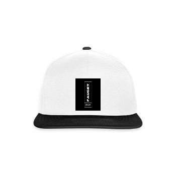 Black Purple White Modern - Snapback Cap - white/black - Front