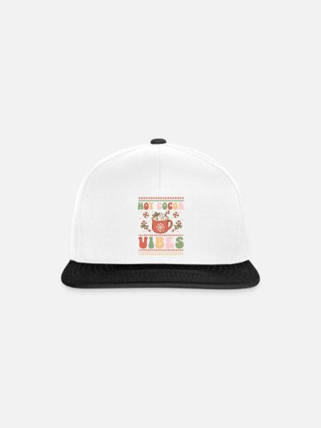 Hässlicher Weihnachtspullover - Snapback Cap - Weiß/Schwarz