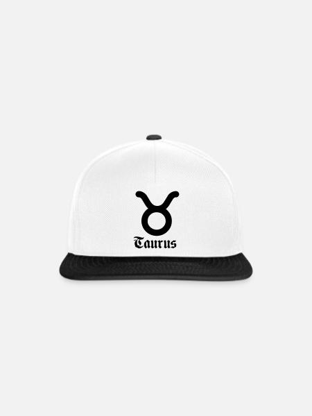 Stier Stier - Snapback Cap - Weiß/Schwarz