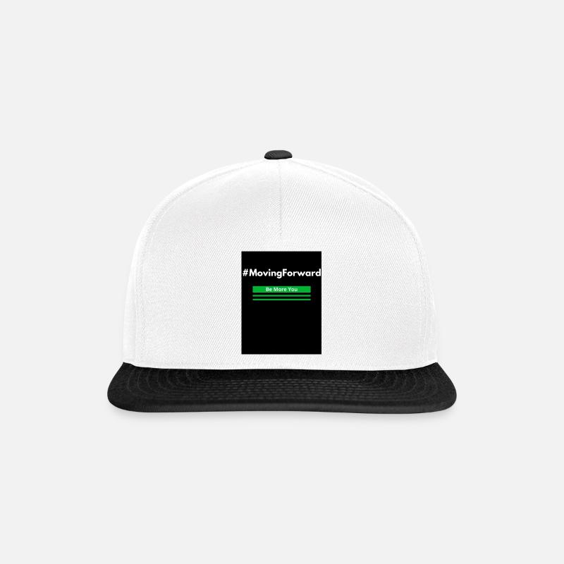Moving forward - Snapback Cap - white/black
