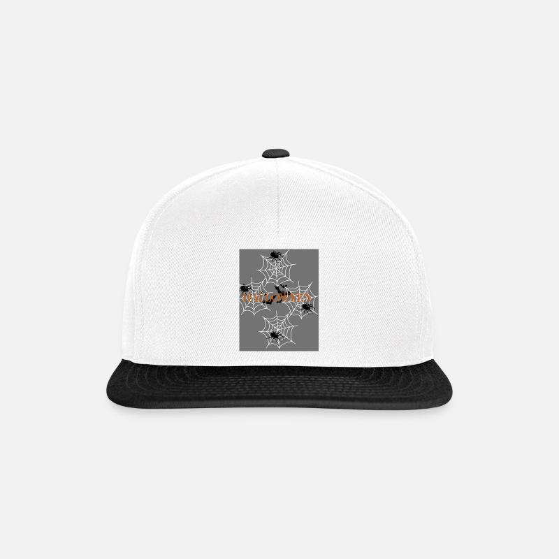 Halloween - Snapback Cap - Weiß/Schwarz