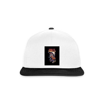 Halloween - Snapback Cap - Weiß/Schwarz - Vorne