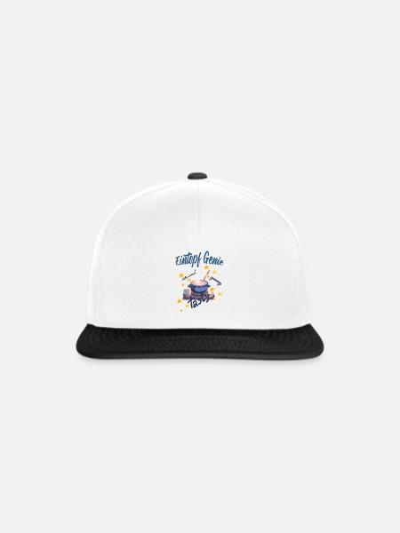 Eintopf Genie - Snapback Cap - Weiß/Schwarz