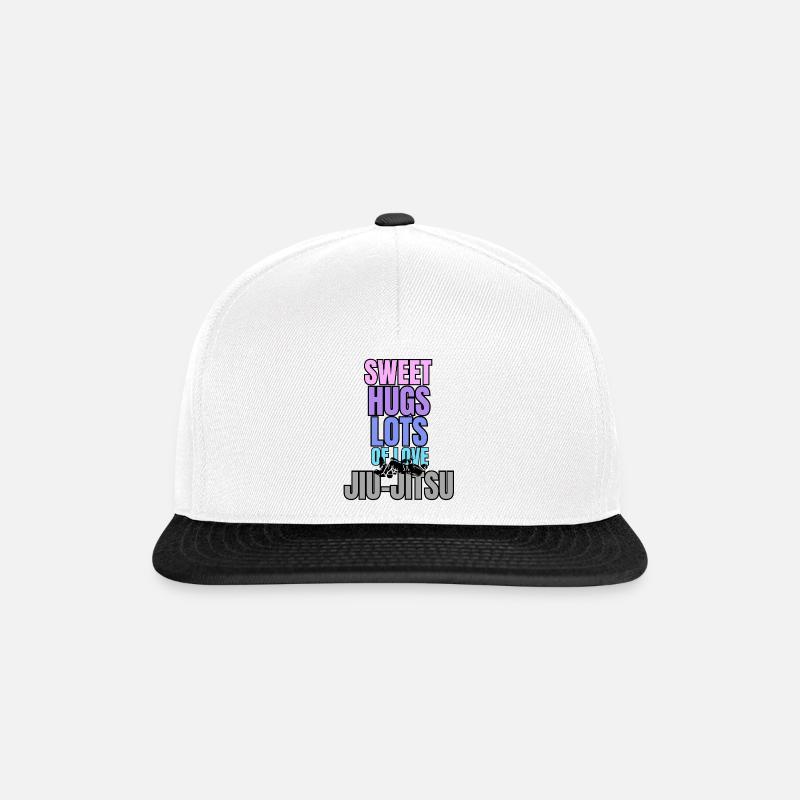 sweet hugs jiujitsu - Casquette snapback - blanc/noir