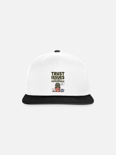 Cactus - Trust Issues - Snapback Cap - Weiß/Schwarz