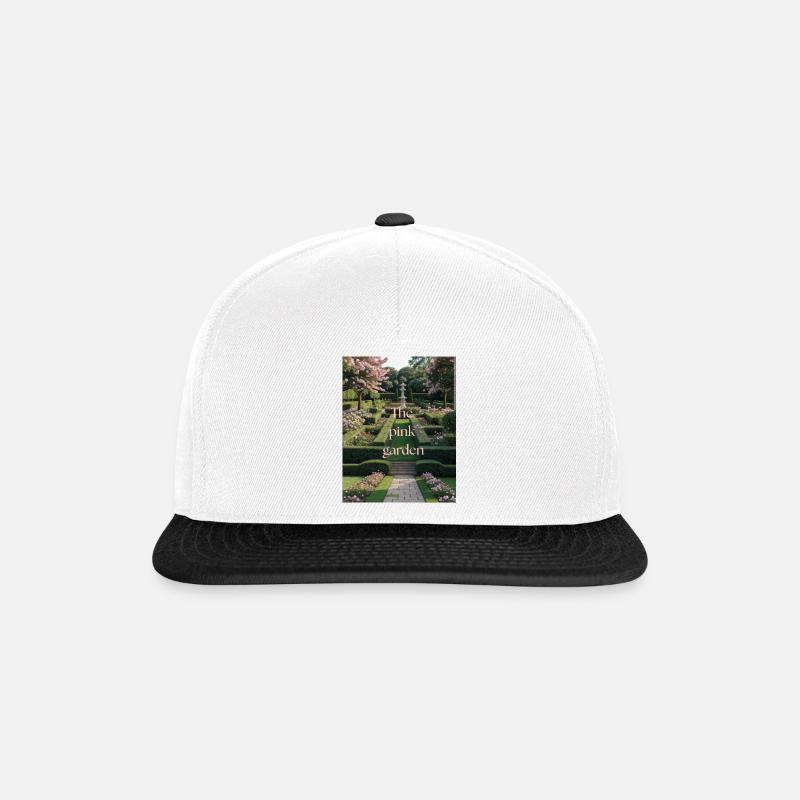 Der rosa Garten - Snapback Cap - Weiß/Schwarz