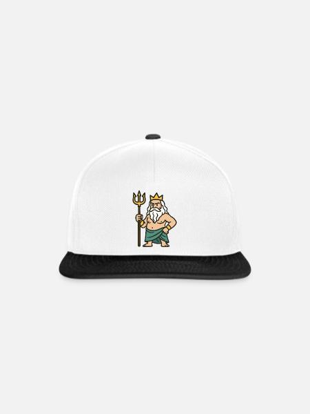 poseidon comic - Snapback Cap - Weiß/Schwarz