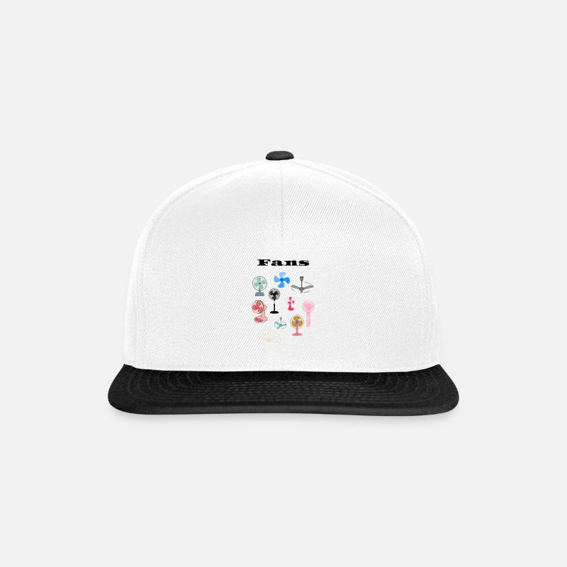 Eine Auswahl an Ventilatoren - Snapback Cap - Weiß/Schwarz