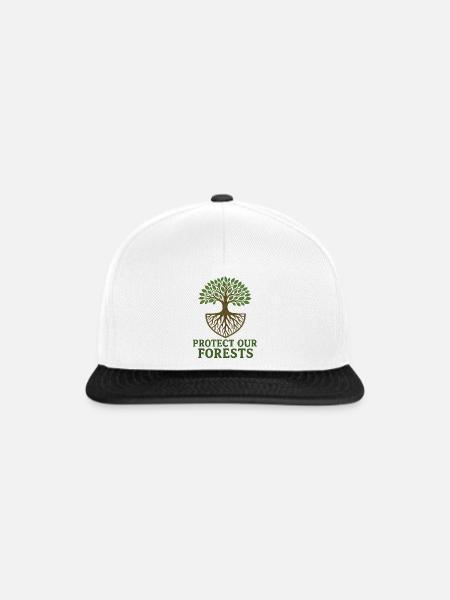 Baum des Lebens Umweltbewusstes Design - Snapback Cap - Weiß/Schwarz