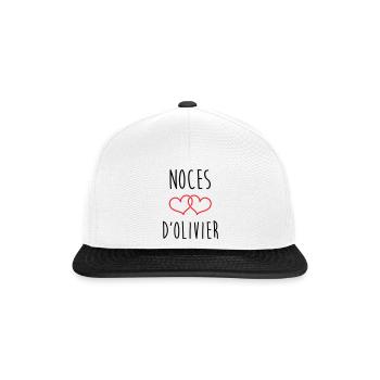 Olivier's wedding 59 years of marriage - Snapback Cap - white/black - Front