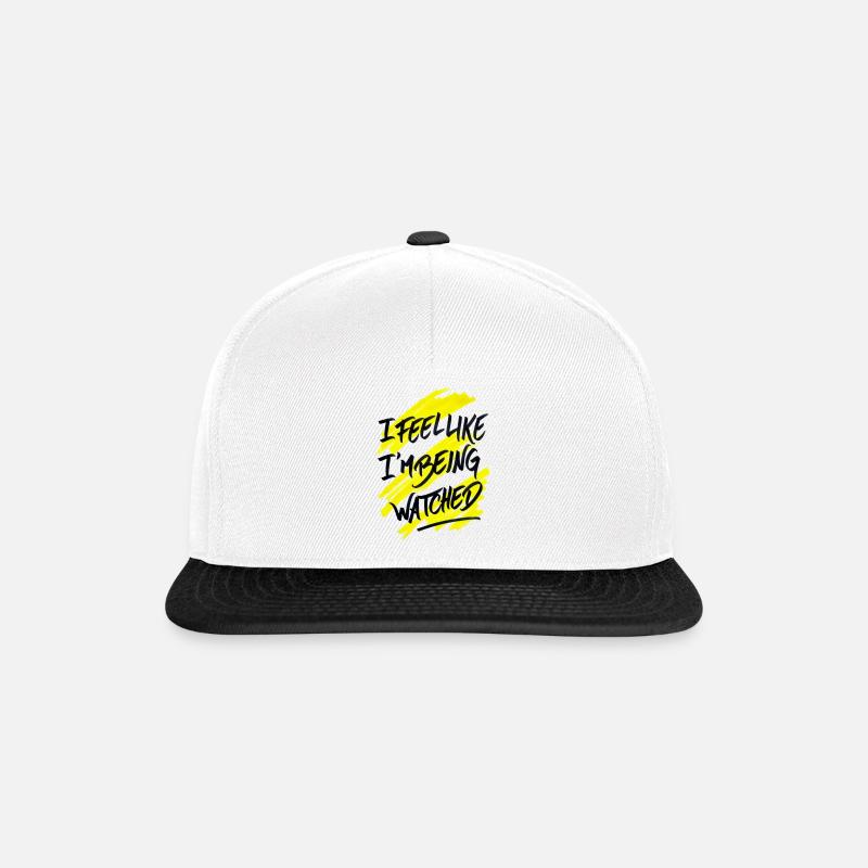 Regardé - Casquette snapback - blanc/noir