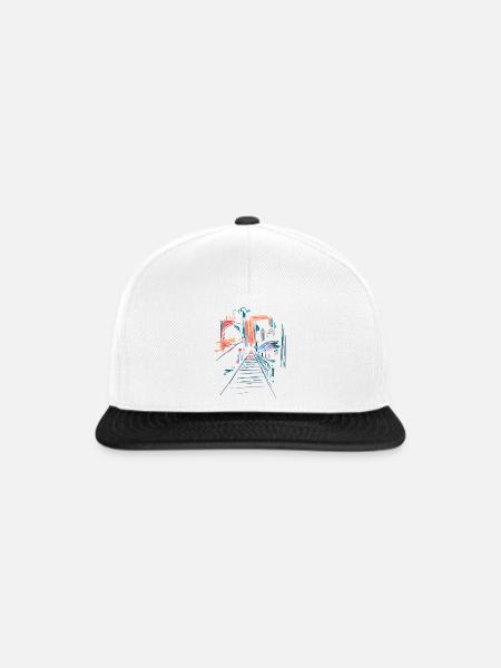 Landschaft Architektur Abstrakt - Snapback Cap - Weiß/Schwarz