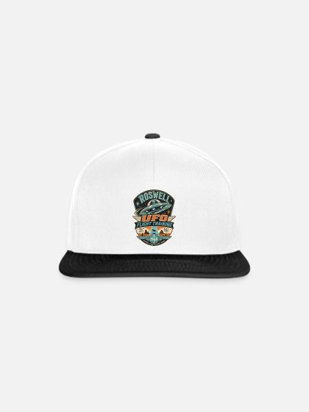 ROSWELL UFO FLIGHT TRAINING - Snapback Cap - Weiß/Schwarz