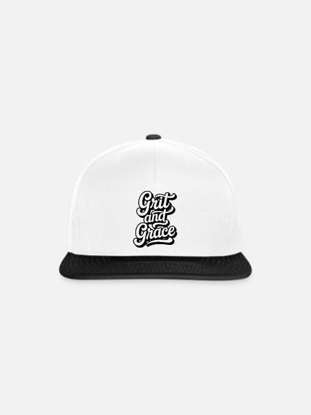 Grit_and_Grace - Snapback Cap - Weiß/Schwarz