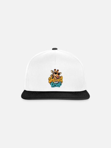 Giraffe - Snapback Cap - Weiß/Schwarz