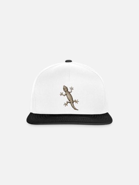 GEEKLEY – Bestiary – Gecko - Snapback Cap - Weiß/Schwarz