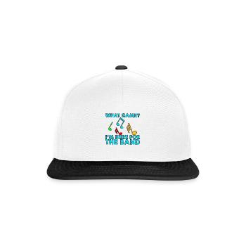 What Game, I'm Here For The Band 2 - Snapback Cap - Weiß/Schwarz - Vorne