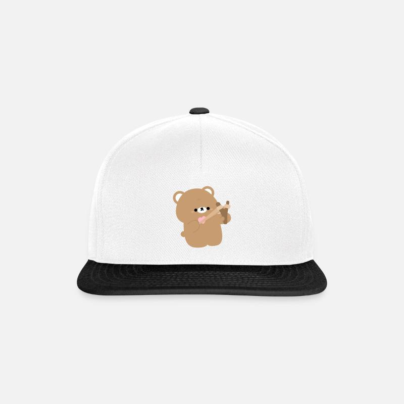 Bjørn kjærlighet - Snapback-caps - hvit/svart