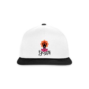 YOGA - Snapback Cap - Weiß/Schwarz - Vorne