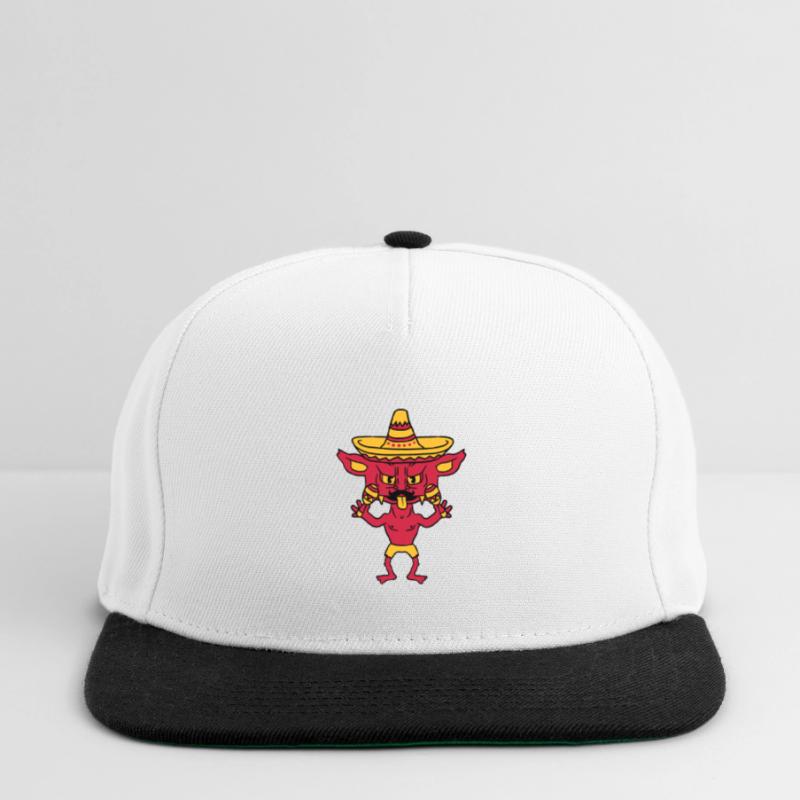 mustache mustache mexican hat sombrero south ameri Snapback Cap