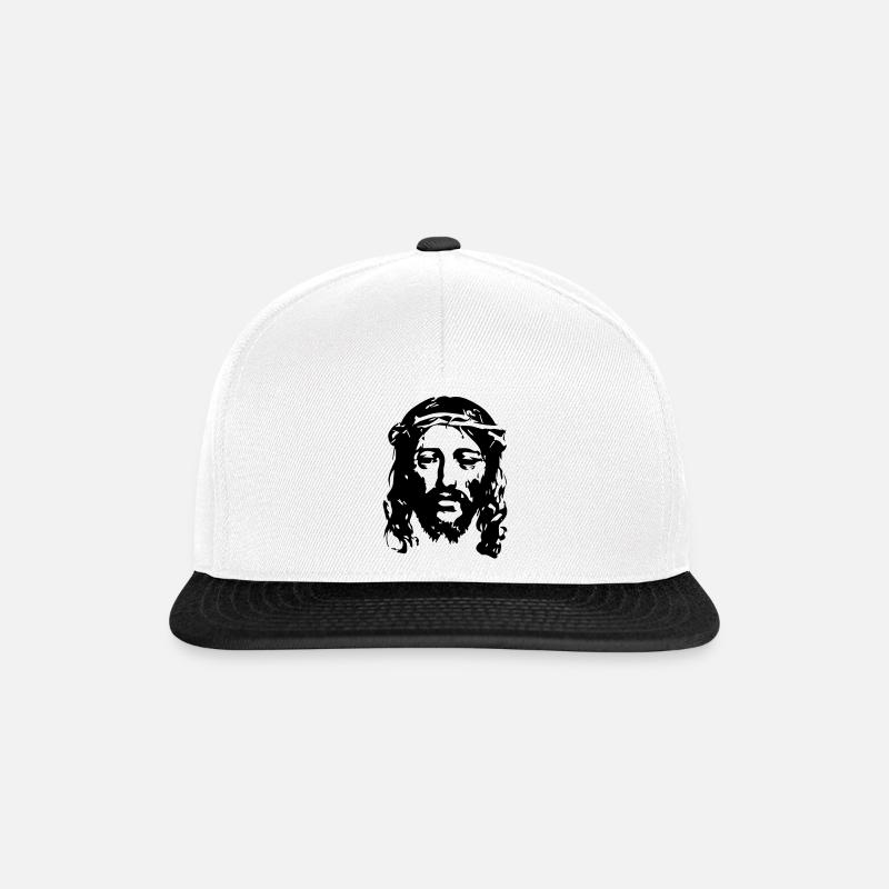 Jesus - Snapback Cap - white/black
