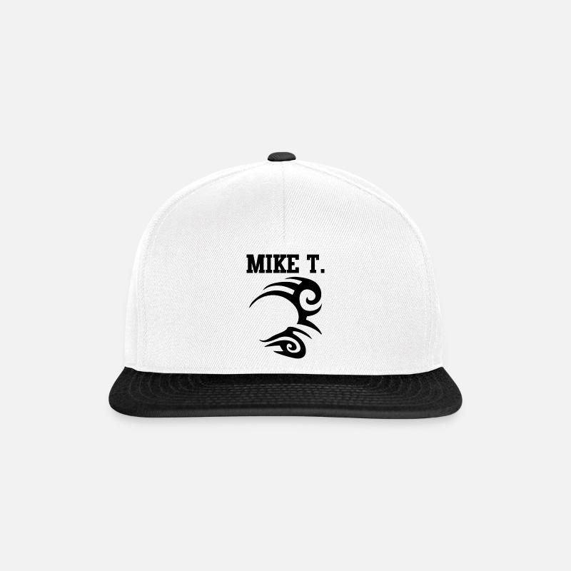 miket - Snapback Cap - Weiß/Schwarz
