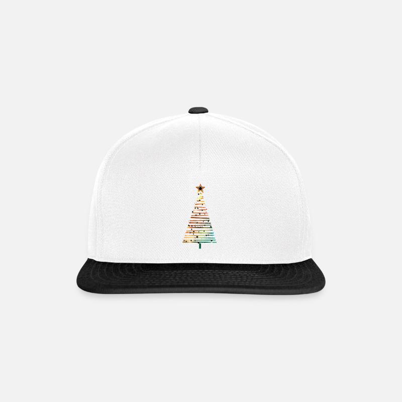 Christmas Tree - Snapback Cap - Weiß/Schwarz