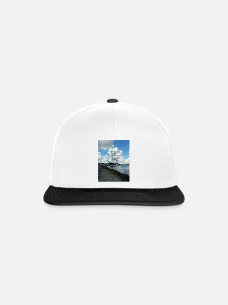 JensJensen - Snapback Cap - Weiß/Schwarz